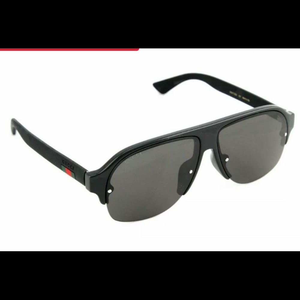 GUCCI Genuine Black Aviator Sunglasses GG0172SA